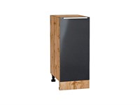 Кухонный  Шкаф нижний с 1-ой дверцей Фьюжн Дуб Вотан, Anthracite, 350, каркас ЛДСП  Дуб Вотан, фасад МДФ  Anthracite,  816*350*480 sppr5VVTtoAR65145
