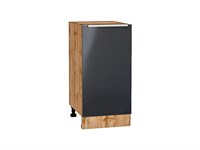 Кухонный  Шкаф нижний с 1-ой дверцей Фьюжн Дуб Вотан, Anthracite, 400, каркас ЛДСП  Дуб Вотан, фасад МДФ  Anthracite,  816*400*480 sppr5VVTtoAR60989
