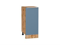 Кухонный  Шкаф нижний с 1-ой дверцей Фьюжн Дуб Вотан, Silky Blue, 350, каркас ЛДСП  Дуб Вотан, фасад МДФ  Silky Blue,  816*350*480 sppr5VVTtoAR65139