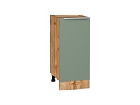 Кухонный  Шкаф нижний с 1-ой дверцей Фьюжн Дуб Вотан, Silky Mint, 350, каркас ЛДСП  Дуб Вотан, фасад МДФ  Silky Mint,  816*350*480 sppr5VVTtoAR65136