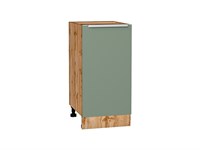 Кухонный  Шкаф нижний с 1-ой дверцей Фьюжн Дуб Вотан, Silky Mint, 400, каркас ЛДСП  Дуб Вотан, фасад МДФ  Silky Mint,  816*400*480 sppr5VVTtoAR60977
