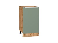 Кухонный  Шкаф нижний с 1-ой дверцей Фьюжн Дуб Вотан, Silky Mint, 450, каркас ЛДСП  Дуб Вотан, фасад МДФ  Silky Mint,  816*450*480 sppr5VVTtoAR60978