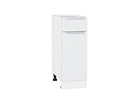 Кухонный  Шкаф нижний с 1-ой дверцей и ящиком Фьюжн Белый, Silky White, 300, каркас ЛДСП  Белый, фасад МДФ  Silky White,  816*300*480 sppr5VVTtoAR52125