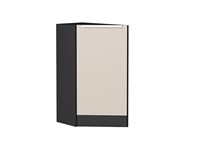 Кухонный  Шкаф нижний торцевой Фьюжн Graphite, Cream Silk, каркас ЛДСП  Graphite, фасад МДФ  Cream Silk,  816*296*554 sppr5VVTtoAR72007
