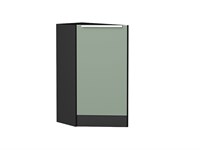 Кухонный  Шкаф нижний торцевой Фьюжн Graphite, Silky Mint, каркас ЛДСП  Graphite, фасад МДФ  Silky Mint,  816*296*554 sppr5VVTtoAR52268