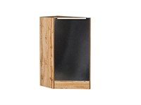 Кухонный  Шкаф нижний торцевой Фьюжн Дуб Вотан, Anthracite, каркас ЛДСП  Дуб Вотан, фасад МДФ  Anthracite,  816*296*554 sppr5VVTtoAR61062