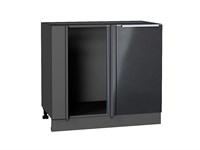 Кухонный  Шкаф нижний угловой Фьюжн Graphite, Anthracite, каркас ЛДСП  Graphite, фасад МДФ  Anthracite,  816*890*480 sppr5VVTtoAR39782