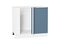 Кухонный  Шкаф нижний угловой Фьюжн Белый, Silky Blue, каркас ЛДСП  Белый, фасад МДФ  Silky Blue,  816*890*480 sppr5VVTtoAR52285