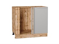 Кухонный  Шкаф нижний угловой Фьюжн Дуб Вотан, Silky Light Grey, каркас ЛДСП  Дуб Вотан, фасад МДФ  Silky Light Grey,  816*890*480 sppr5VVTtoAR66708
