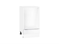 Кухонный  Шкаф нижний под духовку Фьюжн Белый, Silky White, 450, каркас ЛДСП  Белый, фасад МДФ  Silky White,  816*450*476 sppr5VVTtoAR67069
