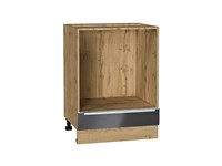 Кухонный  Шкаф нижний под духовку Фьюжн Дуб Вотан, Anthracite, 600, каркас ЛДСП  Дуб Вотан, фасад МДФ  Anthracite,  816*600*476 sppr5VVTtoAR60936