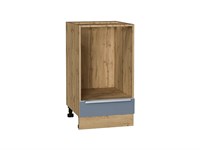 Кухонный  Шкаф нижний под духовку Фьюжн Дуб Вотан, Silky Blue, 450, каркас ЛДСП  Дуб Вотан, фасад МДФ  Silky Blue,  816*450*476 sppr5VVTtoAR67086