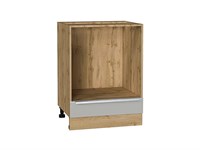 Кухонный  Шкаф нижний под духовку Фьюжн Дуб Вотан, Silky Light Grey, 600, каркас ЛДСП  Дуб Вотан, фасад МДФ  Silky Light Grey,  816*600*476 sppr5VVTtoAR66636