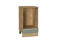 Кухонный  Шкаф нижний под духовку Фьюжн Дуб Вотан, Silky Mint, 450, каркас ЛДСП  Дуб Вотан, фасад МДФ  Silky Mint,  816*450*476 sppr5VVTtoAR67083