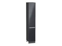 Кухонный  Шкаф пенал с 2-мя дверцами Фьюжн Graphite, Anthracite, 2340, 400, каркас ЛДСП  Graphite, фасад МДФ  Anthracite,  2336*400*576 sppr5VVTtoAR45113