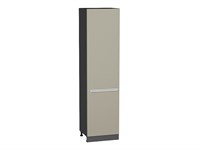 Кухонный  Шкаф пенал с 2-мя дверцами Фьюжн Graphite, Silky Grey, 2340, 600, каркас ЛДСП  Graphite, фасад МДФ  Silky Grey,  2336*600*576 sppr5VVTtoAR52338