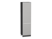Кухонный  Шкаф пенал с 2-мя дверцами Фьюжн Graphite, Silky Light Grey, 2340, 600, каркас ЛДСП  Graphite, фасад МДФ  Silky Light Grey,  2336*600*576 sppr5VVTtoAR66733