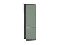 Кухонный  Шкаф пенал с 2-мя дверцами Фьюжн Graphite, Silky Mint, 2140, 600, каркас ЛДСП  Graphite, фасад МДФ  Silky Mint,  2132*600*576 sppr5VVTtoAR52342