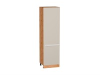 Кухонный  Шкаф пенал с 2-мя дверцами Фьюжн Дуб Вотан, Cream Silk, 2140, 600, каркас ЛДСП  Дуб Вотан, фасад МДФ  Cream Silk,  2132*600*576 sppr5VVTtoAR72043