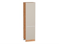 Кухонный  Шкаф пенал с 2-мя дверцами Фьюжн Дуб Вотан, Cream Silk, 2340, 600, каркас ЛДСП  Дуб Вотан, фасад МДФ  Cream Silk,  2336*600*576 sppr5VVTtoAR72045