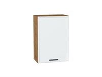 Кухонный  Шкаф верхний с 1-ой дверцей Фрейм Дуб Вотан, White Silk, 720, 500, каркас ЛДСП  Дуб Вотан, фасад МДФ  White Silk,  716*500*324 sppr5VVTtoAR66876