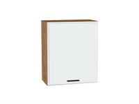 Кухонный  Шкаф верхний с 1-ой дверцей Фрейм Дуб Вотан, White Silk, 720, 600, каркас ЛДСП  Дуб Вотан, фасад МДФ  White Silk,  716*600*324 sppr5VVTtoAR66877
