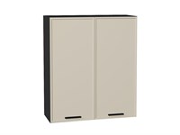 Кухонный  Шкаф верхний с 2-мя дверцами Фрейм Graphite, Cream Silk, 920, 800, каркас ЛДСП  Graphite, фасад МДФ  Cream Silk,  920*800*324 sppr5VVTtoAR69846