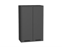 Кухонный  Шкаф верхний с 2-мя дверцами Фрейм Graphite, Stormy Silk, 920, 600, каркас ЛДСП  Graphite, фасад МДФ  Stormy Silk,  920*600*324 sppr5VVTtoAR69009