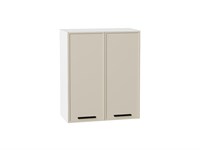 Кухонный  Шкаф верхний с 2-мя дверцами Фрейм Белый, Cream Silk, 720, 600, каркас ЛДСП  Белый, фасад МДФ  Cream Silk,  716*600*324 sppr5VVTtoAR69809