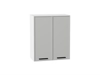 Кухонный  Шкаф верхний с 2-мя дверцами Фрейм Белый, Grey Silk, 720, 600, каркас ЛДСП  Белый, фасад МДФ  Grey Silk,  716*600*324 sppr5VVTtoAR68987