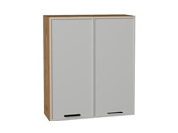 Кухонный  Шкаф верхний с 2-мя дверцами Фрейм Дуб Вотан, Grey Silk, 920, 800, каркас ЛДСП  Дуб Вотан, фасад МДФ  Grey Silk,  920*800*324 sppr5VVTtoAR68994