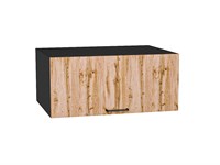 Кухонный  Шкаф верхний горизонтальный глубокий Флэт Graphite, Wotan Oak 2S, 800, каркас ЛДСП  Graphite, фасад ЛДСП  Wotan Oak 2S,  358*800*574 sppr5VVTtoAR52572