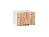Кухонный  Шкаф верхний горизонтальный глубокий Флэт Белый, Wotan Oak 2S, 500, каркас ЛДСП  Белый, фасад ЛДСП  Wotan Oak 2S,  358*500*574 sppr5VVTtoAR52558