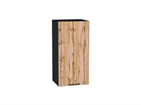 Кухонный  Шкаф верхний с 1-ой дверцей Флэт Graphite, Wotan Oak 2S, 720, 350, каркас ЛДСП  Graphite, фасад ЛДСП  Wotan Oak 2S,  716*350*318 sppr5VVTtoAR65169