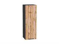 Кухонный  Шкаф верхний с 1-ой дверцей Флэт Graphite, Wotan Oak 2S, 920, 300, каркас ЛДСП  Graphite, фасад ЛДСП  Wotan Oak 2S,  920*300*318 sppr5VVTtoAR52611
