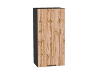 Кухонный  Шкаф верхний с 1-ой дверцей Флэт Graphite, Wotan Oak 2S, 920, 450, каркас ЛДСП  Graphite, фасад ЛДСП  Wotan Oak 2S,  920*450*318 sppr5VVTtoAR52613
