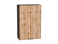Кухонный  Шкаф верхний с 1-ой дверцей Флэт Graphite, Wotan Oak 2S, 920, 600, каркас ЛДСП  Graphite, фасад ЛДСП  Wotan Oak 2S,  920*600*318 sppr5VVTtoAR52615