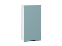Кухонный  Шкаф верхний с 1-ой дверцей Флэт Белый, Grey-green In 2S, 920, 450, каркас ЛДСП  Белый, фасад ЛДСП  Grey-green In 2S,  920*450*318 sppr5VVTtoAR56902