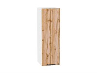 Кухонный  Шкаф верхний с 1-ой дверцей Флэт Белый, Wotan Oak 2S, 920, 300, каркас ЛДСП  Белый, фасад ЛДСП  Wotan Oak 2S,  920*300*318 sppr5VVTtoAR52601