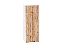 Кухонный  Шкаф верхний с 1-ой дверцей Флэт Белый, Wotan Oak 2S, 920, 350, каркас ЛДСП  Белый, фасад ЛДСП  Wotan Oak 2S,  920*350*318 sppr5VVTtoAR65166
