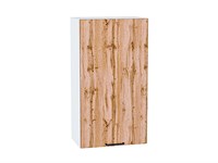 Кухонный  Шкаф верхний с 1-ой дверцей Флэт Белый, Wotan Oak 2S, 920, 500, каркас ЛДСП  Белый, фасад ЛДСП  Wotan Oak 2S,  920*500*318 sppr5VVTtoAR52604