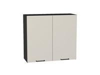 Кухонный  Шкаф верхний с 2-мя дверцами Флэт Graphite, Cashmere In 2S, 720, 800, каркас ЛДСП  Graphite, фасад ЛДСП  Cashmere In 2S,  716*800*318 sppr5VVTtoAR55778