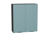 Кухонный  Шкаф верхний с 2-мя дверцами Флэт Graphite, Grey-green In 2S, 920, 800, каркас ЛДСП  Graphite, фасад ЛДСП  Grey-green In 2S,  920*800*318 sppr5VVTtoAR56923