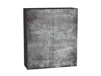 Кухонный  Шкаф верхний с 2-мя дверцами Флэт Graphite, Temple Stone 2S, 920, 800, каркас ЛДСП  Graphite, фасад ЛДСП  Temple Stone 2S,  920*800*318 sppr5VVTtoAR52651
