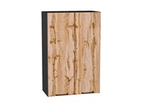 Кухонный  Шкаф верхний с 2-мя дверцами Флэт Graphite, Wotan Oak 2S, 920, 600, каркас ЛДСП  Graphite, фасад ЛДСП  Wotan Oak 2S,  920*600*318 sppr5VVTtoAR52642