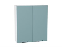 Кухонный  Шкаф верхний с 2-мя дверцами Флэт Белый, Grey-green In 2S, 920, 800, каркас ЛДСП  Белый, фасад ЛДСП  Grey-green In 2S,  920*800*318 sppr5VVTtoAR56919