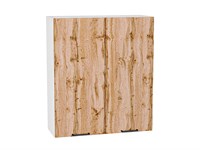 Кухонный  Шкаф верхний с 2-мя дверцами Флэт Белый, Wotan Oak 2S, 920, 800, каркас ЛДСП  Белый, фасад ЛДСП  Wotan Oak 2S,  920*800*318 sppr5VVTtoAR52639