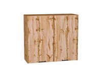 Кухонный  Шкаф верхний с 2-мя дверцами Флэт Дуб Вотан, Wotan Oak 2S, 720, 800, каркас ЛДСП  Дуб Вотан, фасад ЛДСП  Wotan Oak 2S,  716*800*318 sppr5VVTtoAR62478