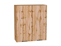 Кухонный  Шкаф верхний с 2-мя дверцами Флэт Дуб Вотан, Wotan Oak 2S, 920, 800, каркас ЛДСП  Дуб Вотан, фасад ЛДСП  Wotan Oak 2S,  920*800*318 sppr5VVTtoAR62480
