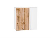 Кухонный  Шкаф верхний прямой угловой Флэт Белый, Wotan Oak 2S, 720, каркас ЛДСП  Белый, фасад ЛДСП  Wotan Oak 2S,  716*700*345 sppr5VVTtoAR60278